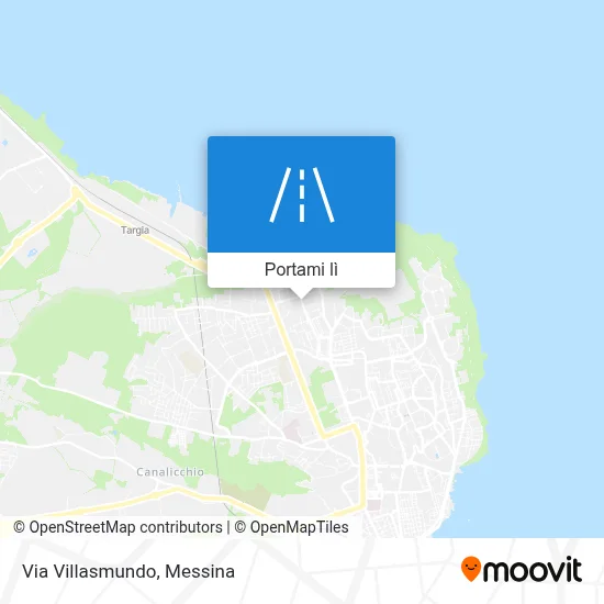 Mappa Via Villasmundo