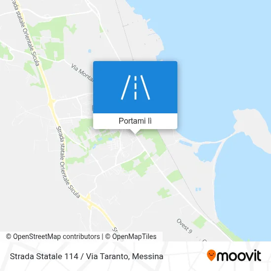 Mappa Strada Statale 114 / Via Taranto