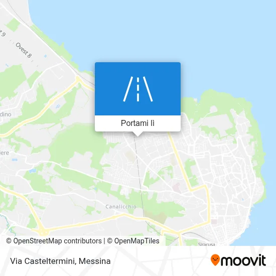 Mappa Via Casteltermini