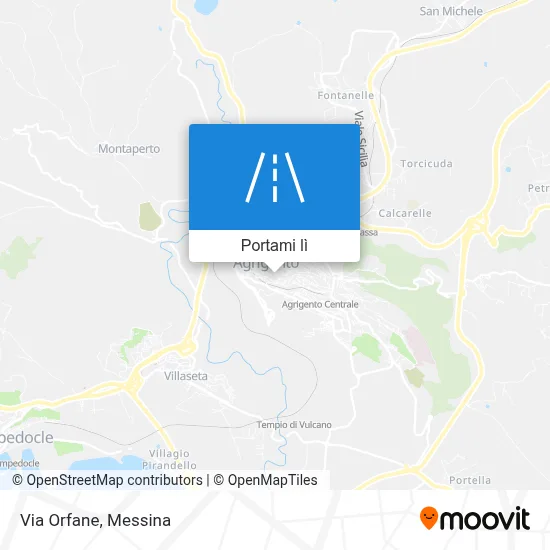 Mappa Via Orfane