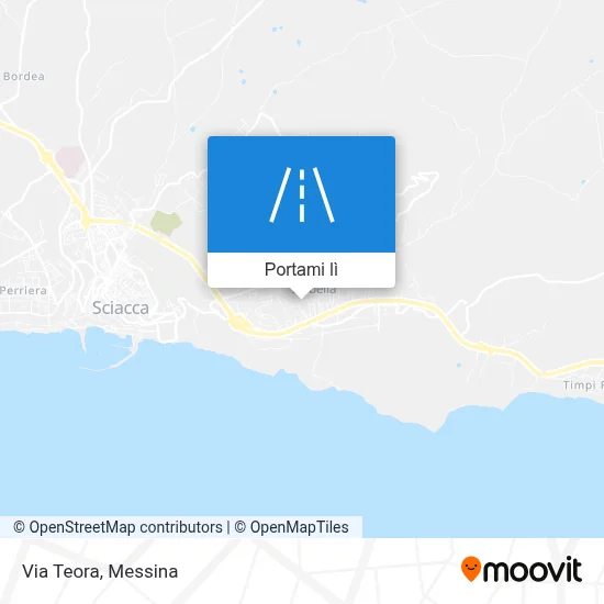 Mappa Via Teora