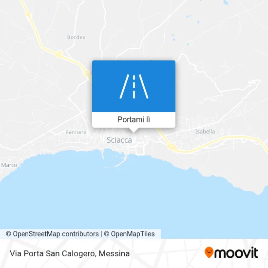 Mappa Via Porta San Calogero