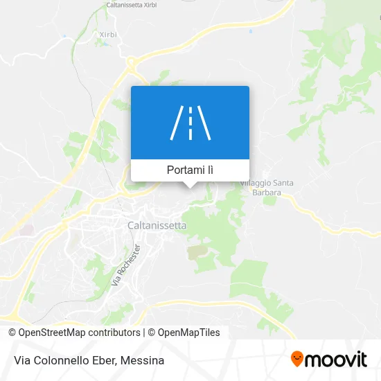 Mappa Via Colonnello Eber