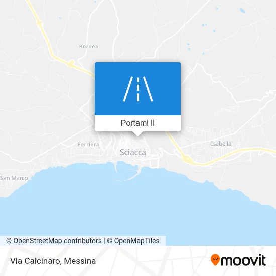 Mappa Via Calcinaro