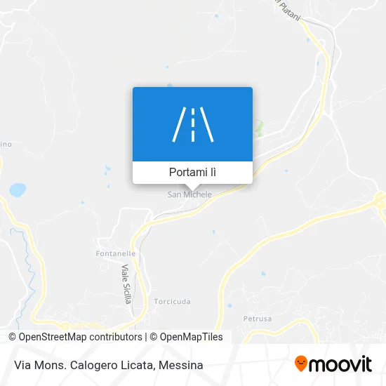 Mappa Via Mons. Calogero Licata