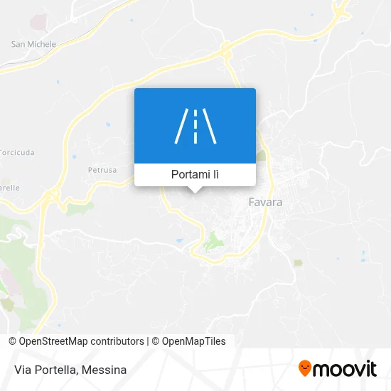 Mappa Via Portella