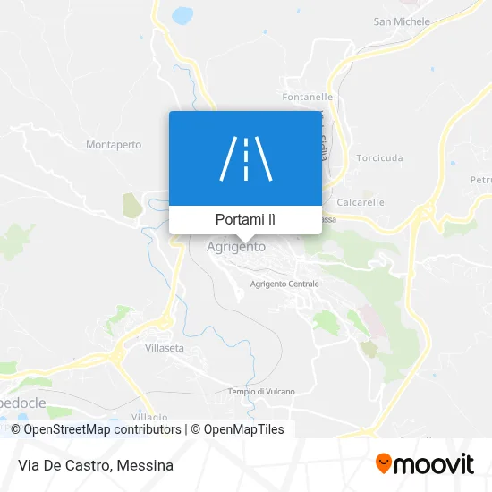 Mappa Via De Castro