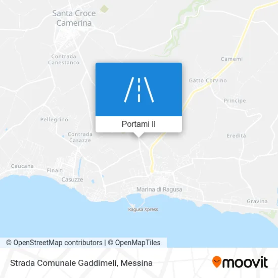 Mappa Strada Comunale Gaddimeli