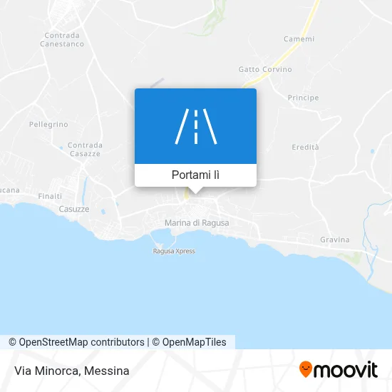 Mappa Via Minorca