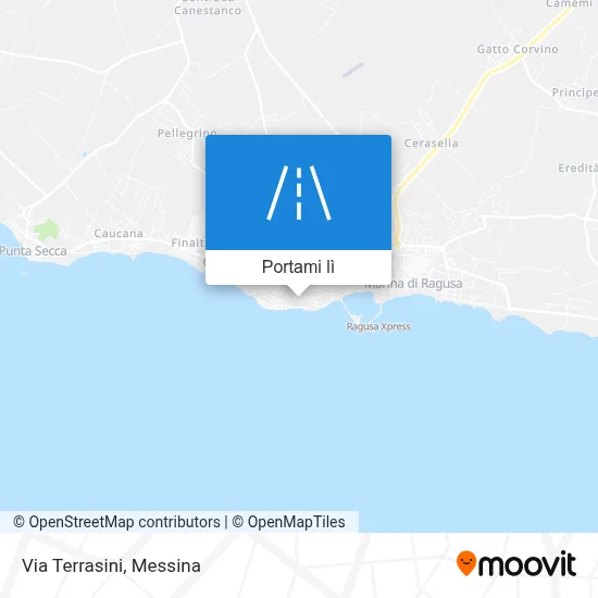 Mappa Via Terrasini