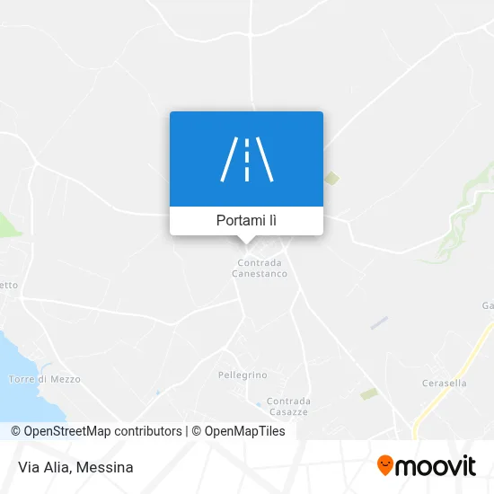 Mappa Via Alia