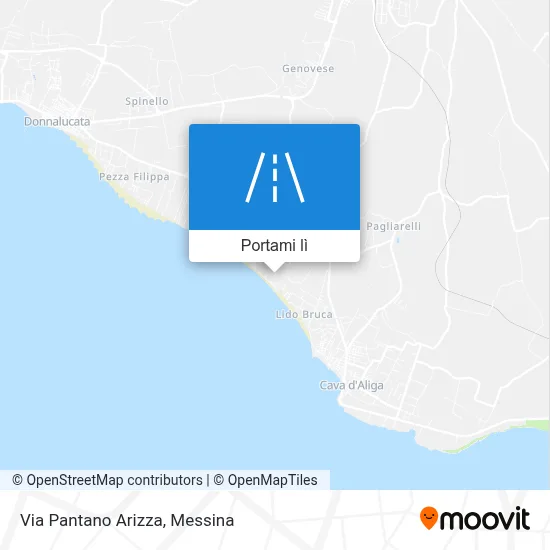 Mappa Via Pantano Arizza