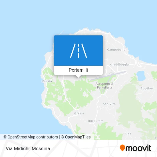 Mappa Via Midichi