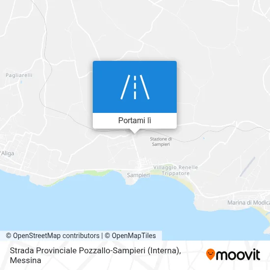 Mappa Strada Provinciale Pozzallo-Sampieri (Interna)