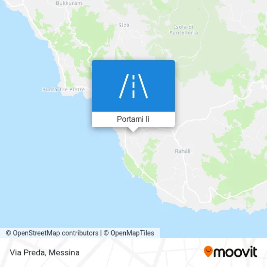 Mappa Via Preda