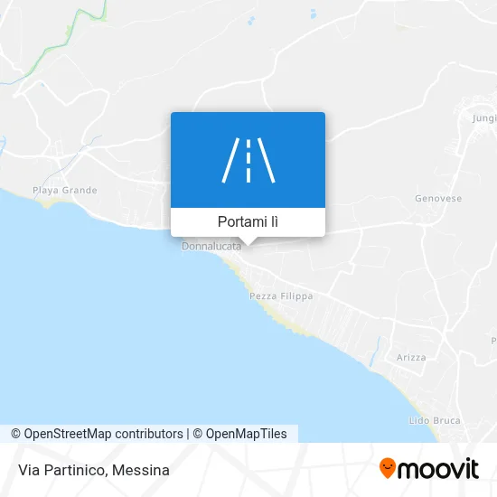 Mappa Via Partinico