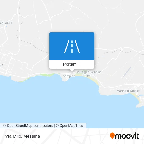 Mappa Via Milo
