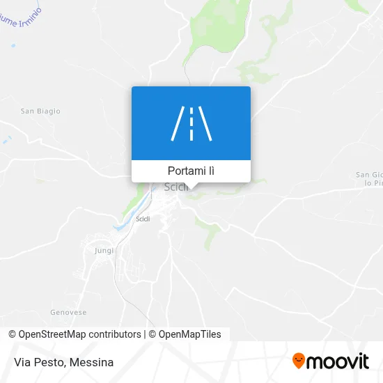Mappa Via Pesto