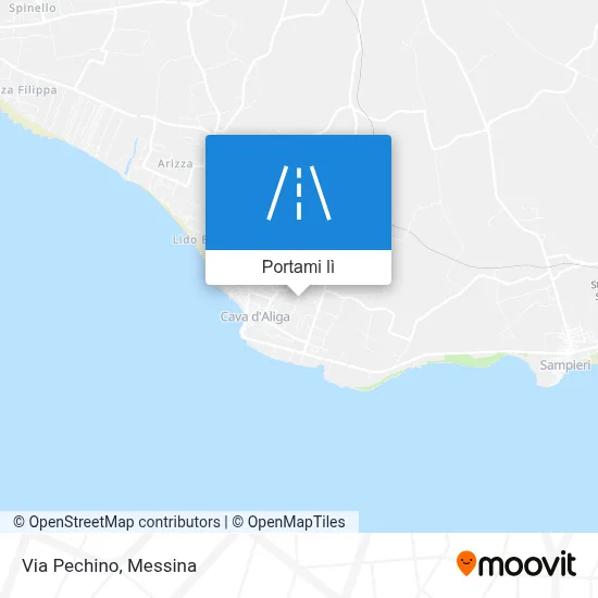 Mappa Via Pechino