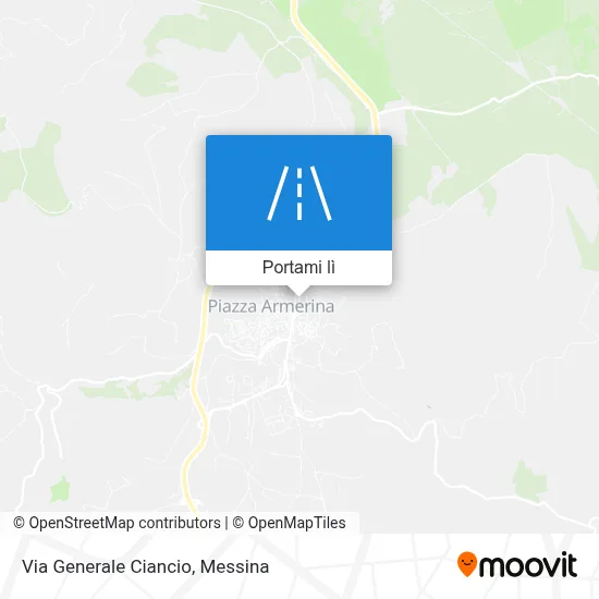 Mappa Via Generale Ciancio