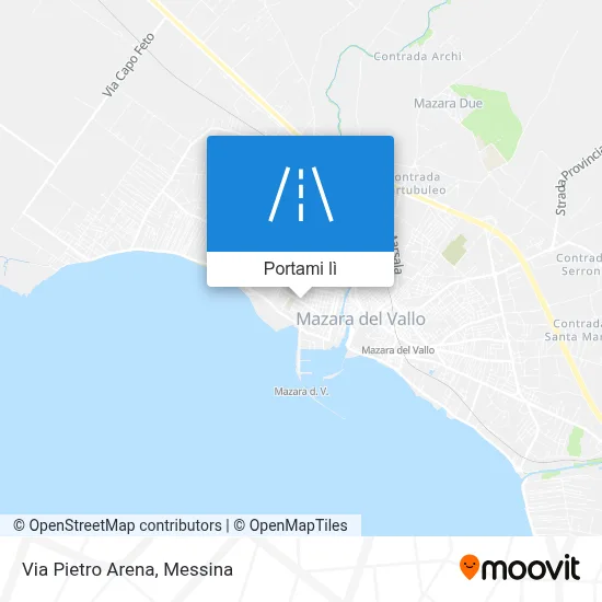 Mappa Via Pietro Arena
