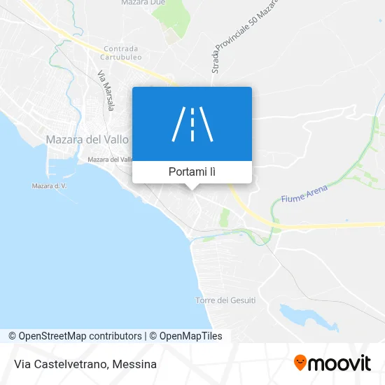 Mappa Via Castelvetrano