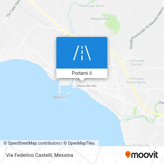 Mappa Via Federico Castelli