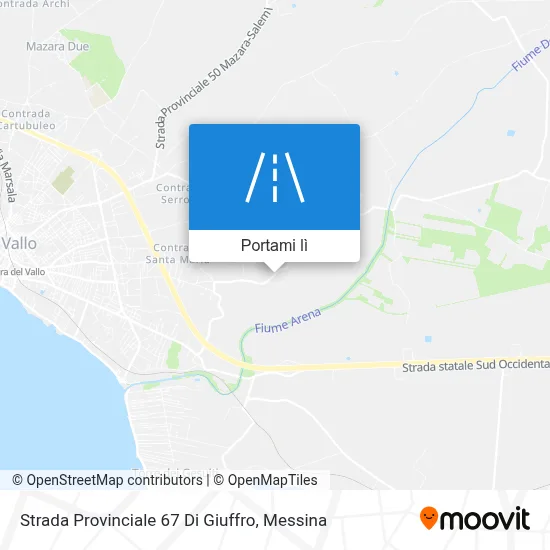 Mappa Strada Provinciale 67 Di Giuffro