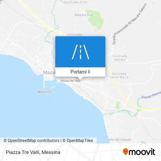Mappa Piazza Tre Valli