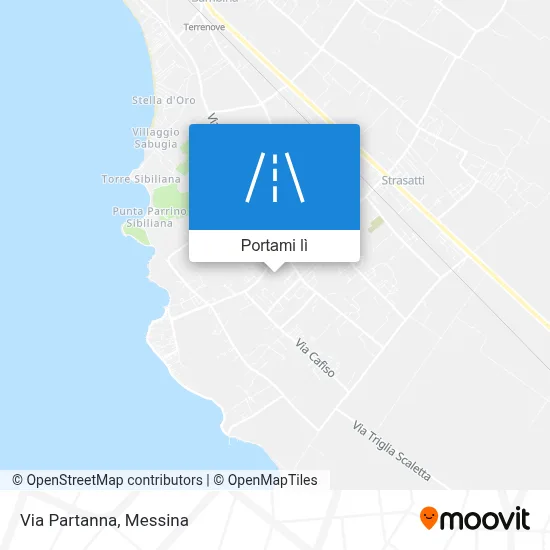 Mappa Via Partanna