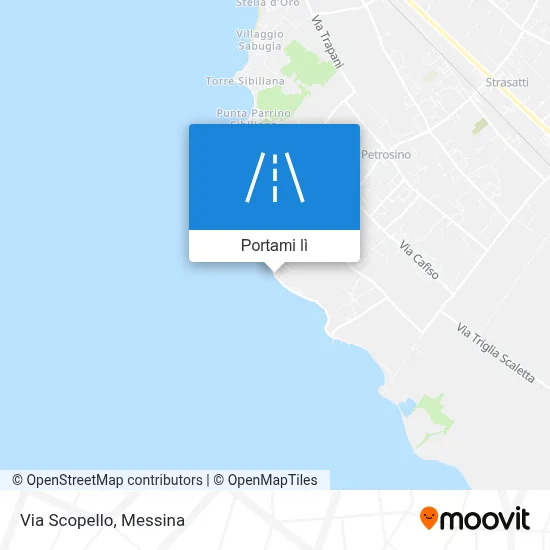 Mappa Via Scopello