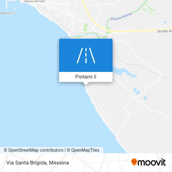 Mappa Via Santa Brigida