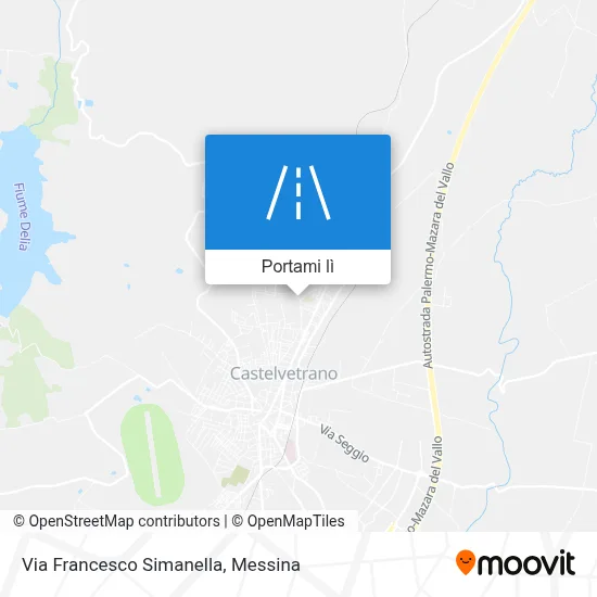 Mappa Via Francesco Simanella