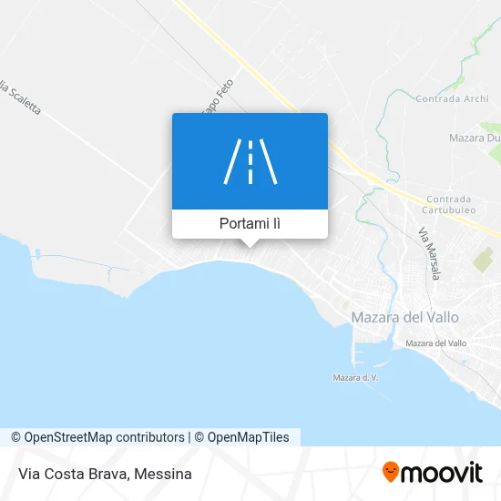 Mappa Via Costa Brava