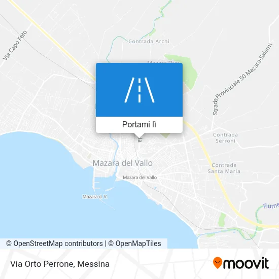 Mappa Via Orto Perrone