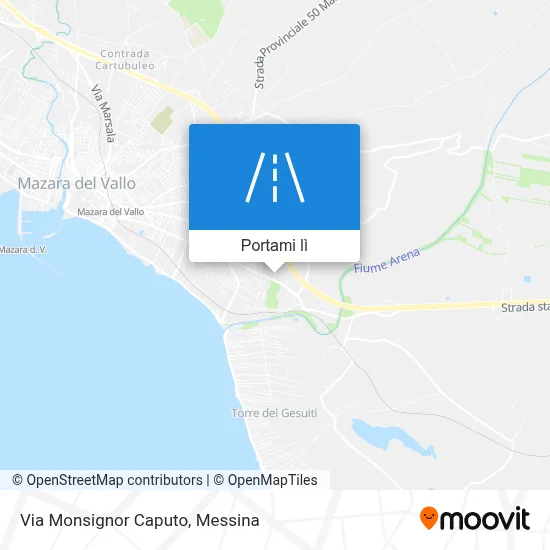 Mappa Via Monsignor Caputo