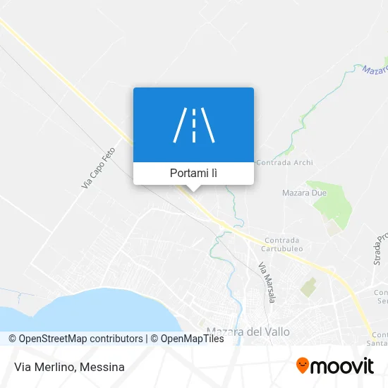 Mappa Via Merlino