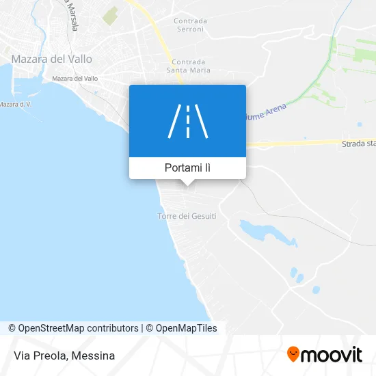 Mappa Via Preola