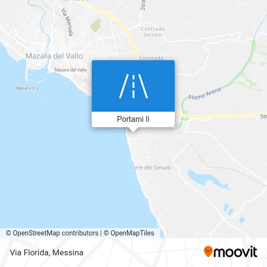Mappa Via Florida