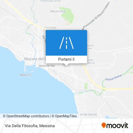 Mappa Via Della Filosofia