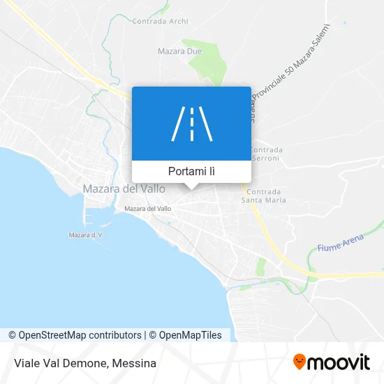 Mappa Viale Val Demone