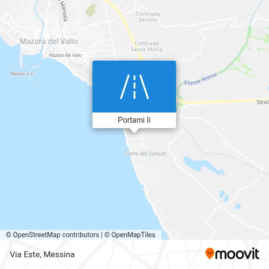 Mappa Via Este
