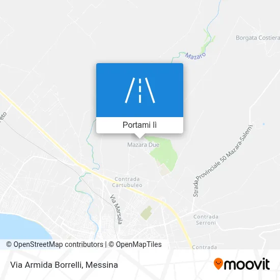 Mappa Via Armida Borrelli