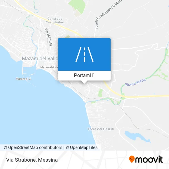 Mappa Via Strabone