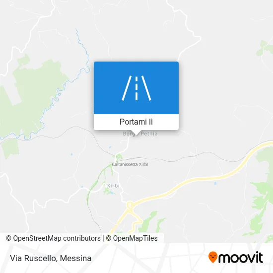 Mappa Via Ruscello