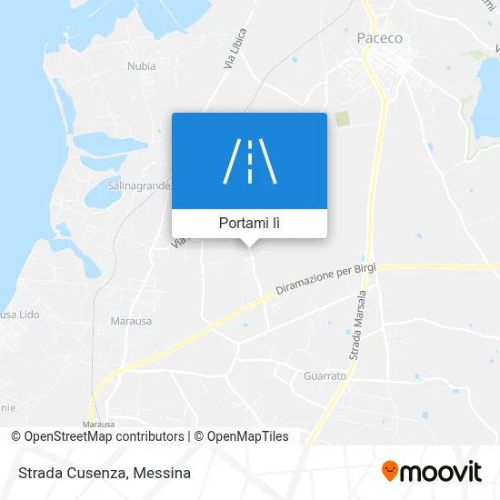 Mappa Strada Cusenza