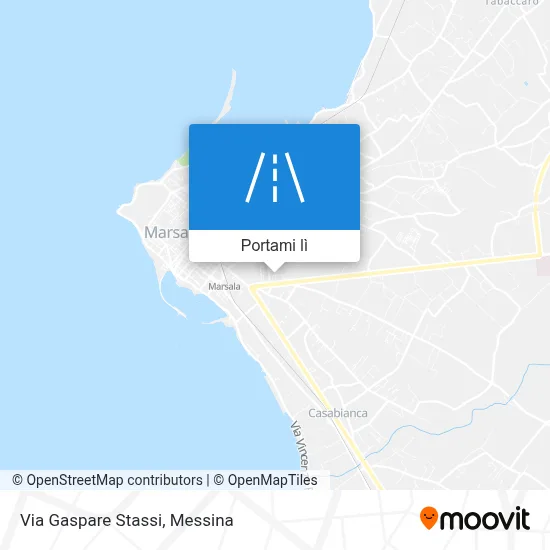Mappa Via Gaspare Stassi