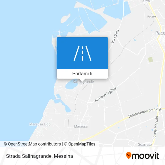 Mappa Strada Salinagrande