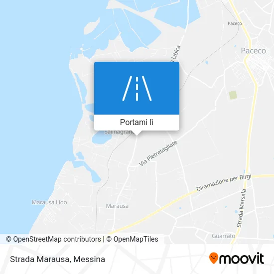 Mappa Strada Marausa
