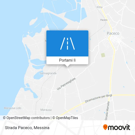Mappa Strada Paceco